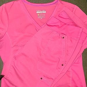 Hot Pink Purple Label Yoga Scrubset M/MP